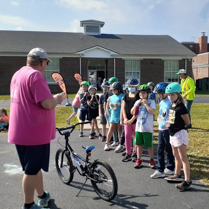 people on bikes image